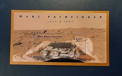 Hoja de estampillas de recuerdo Rover Sojourner 3178 MNH Mars Pathfinder - $3,00 Foto 1 de 2