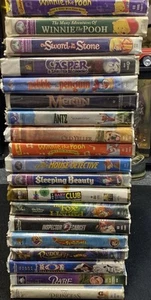 Disney Pixar Warner Brothers dreamworks VHS lot 19 cartoon untested (READ DESC) - Picture 1 of 3