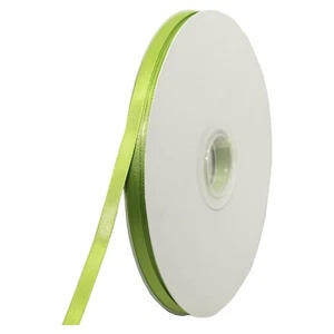 1/4" Wide Apple Green Double Faced Satin Ribbon - 100 Yards (SR011033) - Picture 1 of 1
