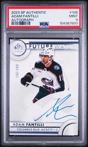 2023-24 SP Authentic #106 Adam Fantilli Future Watch Autograph 190/999 - PSA 9 - Bild 1 von 2