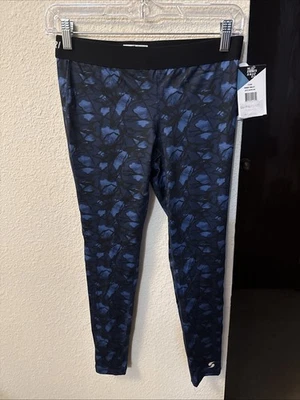 Mujer S/M Soffe Dri Azul Viento Noche Leggings Talla Pequeña Azul Marino Patrón Foto 1 de 4