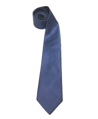 Corbata Jacob Alexander para hombre 100 % seda azul hecha a mano clásica preppy Foto 1 de 4