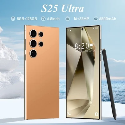 2025 S25 Ultra Unlocked 5G Smartphone 8GB+128GB Android 15 Dual SIM Mobile Phone - Image 1 of 4