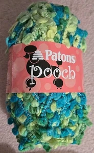 Hilo voluminoso Patons Pooch en hojas verdes 65210 lana acrílica nailon - Imagen 1 de 5