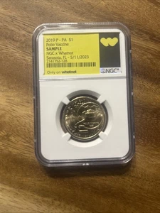 2019 P -PA $1 Pollo Vaccine SAMPLE NGC x Whatnot 1 of 50 - Picture 1 of 2