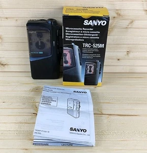 Sanyo TRC-525M Microcassette Recorder Dictation Machine (Tested) Boxed - Picture 1 of 22