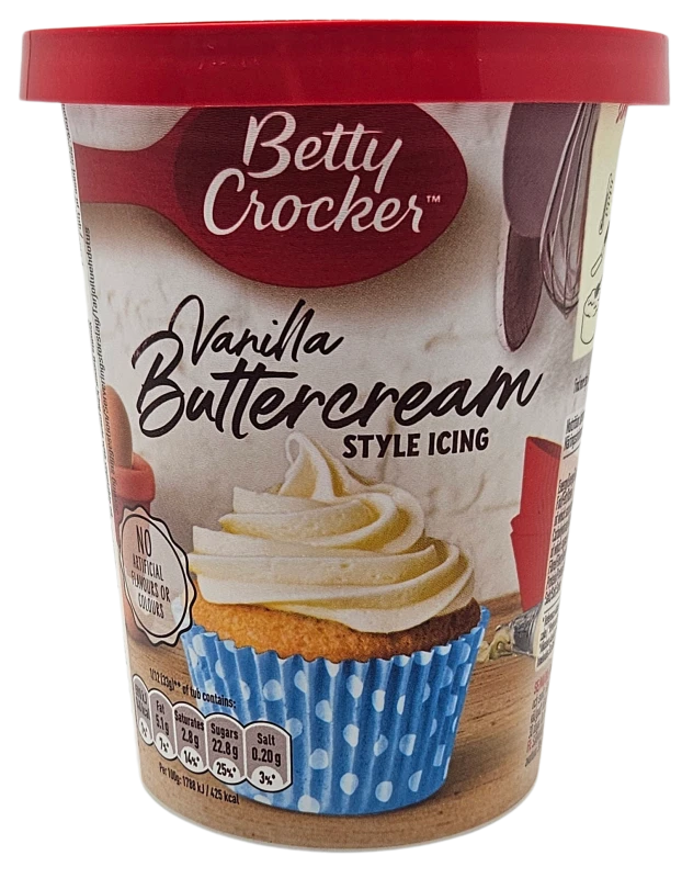 Betty Crocker Vanilla Buttercream Style Icing (400g)