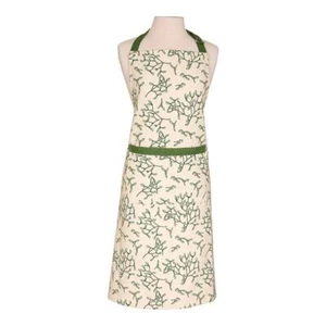 Apron With Pocket RHS Cotton Adult Adjustable Unisex Extra Long Waist Mistletoe - Picture 1 of 1