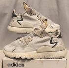 ADIDAS NITE JOGGER TRAINERS WHITE BOOST TRAINER SIZE 4 EU 36 2/3 HARDLY WORN