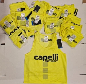 Capelli CLOTHING RESALE LOT OF 15 Tank Top L Neon Yellow Mesh Practice - NWT - Picture 1 of 7