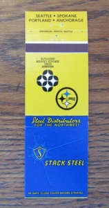 CUBIERTA ANCHORAGE SEATTLE SPOKANE PORTLAND MATCHBOOK: CUBIERTA DE ACERO PILA -B - Imagen 1 de 1