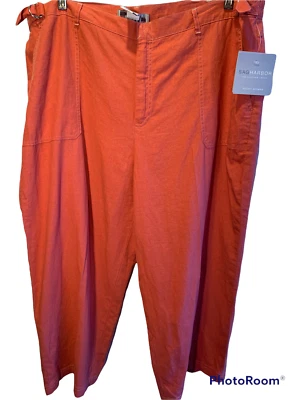 Sag Harbor плюс размер 18 Вт льняная смесь терракота укороченный новый с ярлыками $36,00 - Изображение 1 из 4