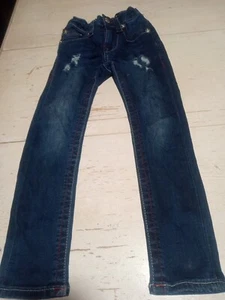 True Religion Boys Distressed Size 5 Adjustable Waist Pants - Picture 1 of 7