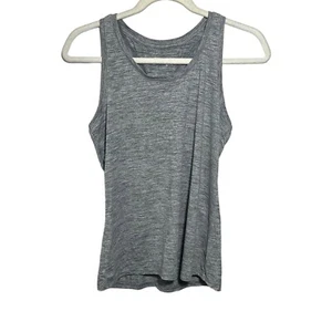 Jockey Womens Sz Small Heather Gray Racer Back Tank Top Stretch Sleeveless Gym - Picture 1 of 5
