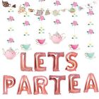 Tea Party Decorations - Let'S Par Tea Aluminum Foil Balloons/Teapots Teacups T