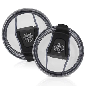 Tapa de vaso de 30 oz de repuesto transparente a prueba de derrames compatible para YETI (paquete de 2) - Imagen 1 de 6