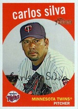 2008 Topps Heritage #187 Carlos Silva SP Minnesota Twins