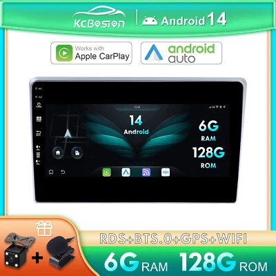 6G+128GB Android 14 Autoradio Carplay GPS Navi Per Toyota Avensis 2002-2008 DAB+ - Immagine 1 di 4