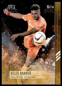 2015 Topps Apex MLS Gold #66 Giles Barnes /50