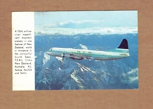 Tasman Airways Limited New Zealand Teal Airline Postcard - Picture 1 of 2