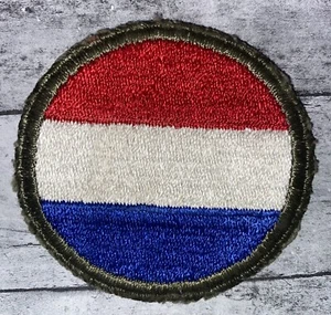 Parche Fronterizo Vintage Auténtico Segunda Guerra Mundial Ejército de los Estados Unidos Cuartel General Fuerzas Terrestres - Imagen 1 de 2