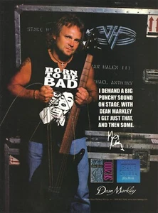 Mini póster de Van Halen Michael Anthony Dean Markley Strings 1999 anuncio promocional 8x11 - Imagen 1 de 1