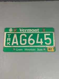 Placa de licencia de colección Vermont 1986 Green Mountain State Maple Tree #AG645 - Imagen 1 de 7