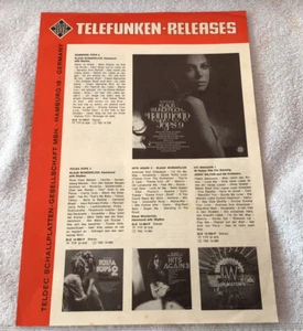 Toller seltener TELEFUNKEN Erscheinungen Werbeprospekt aus Deutschland 1973 - Bild 1 von 2