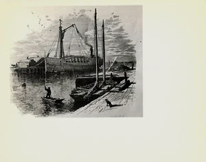 PRESSEFOTO - HOLZBOOTE IN SANDUSKY - AUS ""PICTURESQUE AMERICA"" 1968 - Bild 1 von 2