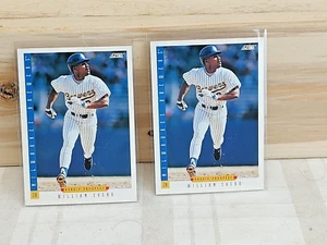 1993 Score #258 Set Of 2  William Suero Milwaukee Brewers Rookie Prospect - Picture 1 of 6
