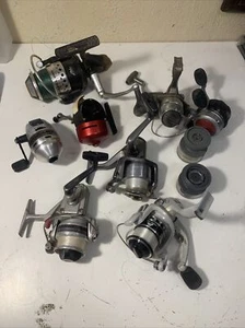 Spinning Reel/Closed Face Reel Lot For Parts 8 Reels Daiwa Zebco Shimano - Picture 1 of 6
