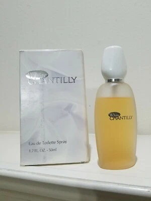 复古 PARFUME CHANTILLY 白色 1.7 FL.OZ EDT 喷雾 DANA 全新带盒 — 第 1/3 张图片