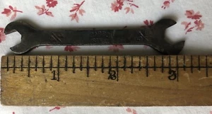 "Llave doble extremo abierto vintage de 1/4"" x 5/16"" ~ acero al carbono ~ herramienta antigua" - Imagen 1 de 5