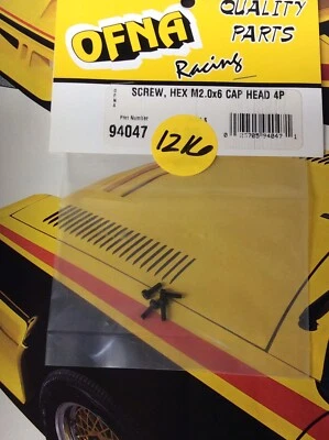 OFNA 94047 Hex Cap Head Screws: {M2.0x6x4pc.} NewInPack USA Shipped - Image 1 of 2