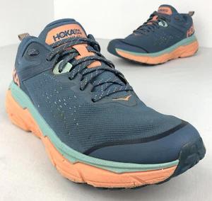 Hoka One One Challenger ATR 6 Blue Orange Running Shoes Women’s Size 11B Worn - Picture 1 of 12