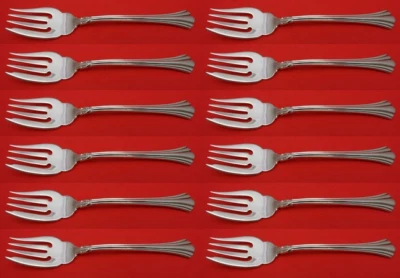 Juego de tenedores de ensalada de plata esterlina siglo XVIII de Reed and Barton 12 piezas 6 1/2" Foto 1 de 3