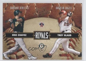 2004 Donruss Leather & Lumber Rivals /2499 Eric Chavez Troy Glaus #LLR-33