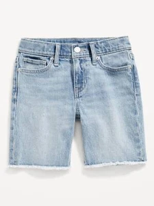 OLD NAVY ~New! NWT Girl's 10 ~ High Rise Adjustable Waist Bermuda Jean Shorts 42 - Picture 1 of 3