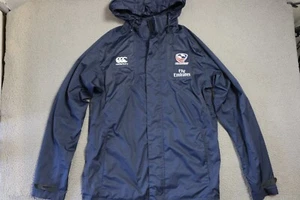 Chaqueta Canterbury Para Hombre Pequeña Azul EE. UU. Rugby Fly Emirates Mercury TCR Cremallera Completa - Imagen 1 de 13