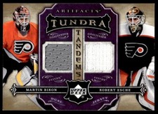 2007-08 UPPER DECK ARTIFACTS TUNDRA JERSEY MARTIN BIRON ROBERT ESCHE