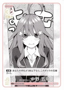 Know You! Satsuki Nakano [U] GYC-BP2-033 Quintessential Quintuplets Vol 2  - Picture 1 of 1