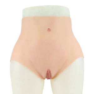Silicone Pants Hip Lift Butt Enhancer Panties Crossdresser Fake Vagina Underwear - Picture 1 of 22