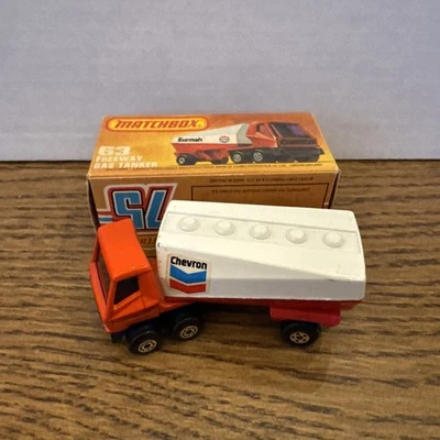Vintage 1978 Original Matchbox 75 Series Lesney #63 Freeway Chevron Gas Tanker - Image 1 of 4