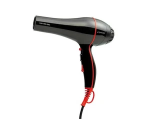 Comair Haartrockner Slim 1800 Ionic schwarz/rot Föhn Fön - Picture 1 of 1
