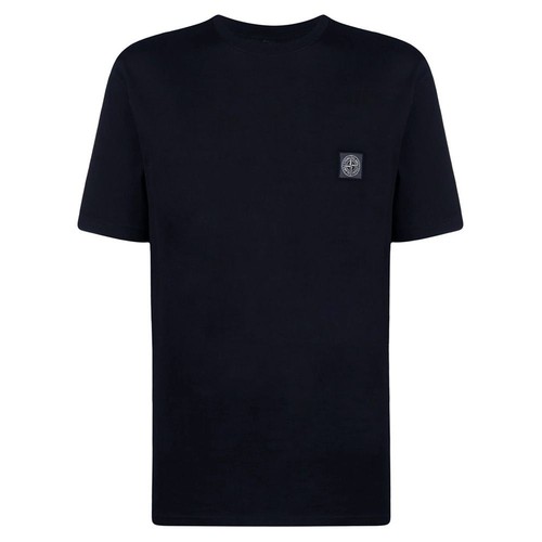 T shirt Stone Island logo patch blu navy 101523757 A0020 45017653