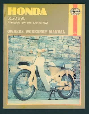 Honda S65 C70 C90 OHC OHV C200 CM90 S90 (64-72) Haynes Manual C 65 70 S 90 FW86 Foto 1 de 4