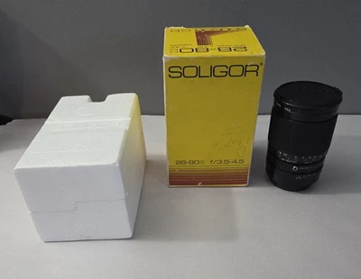 Soligor 28-80mm f3.5-4.5 MC Lens for Canon FD / Konica TC-X in Box - Image 1 of 4