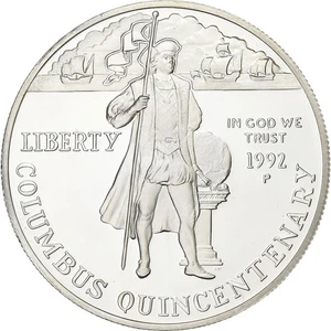 [#199328] United States, Dollar, 1992, U.S. Mint, Proof, Silver, MS, KM:238 - Picture 1 of 2