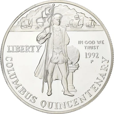 [#199328] United States, Dollar, 1992, U.S. Mint, Proof, Silver, MS, KM:238 - Image 1 of 2