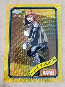 2025 Topps Chrome Marvel #73 Hope Summers Gold Wave Refractor #'d 5/50 - Picture 1 of 2